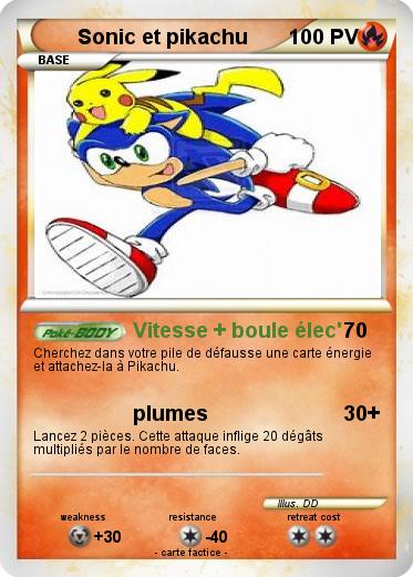 Pokemon Sonic et pikachu