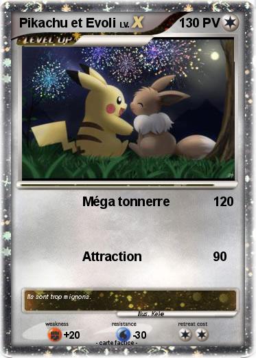 Pokemon Pikachu et Evoli