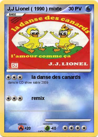 Pokemon J,J Lionel ( 1990 ) mixte