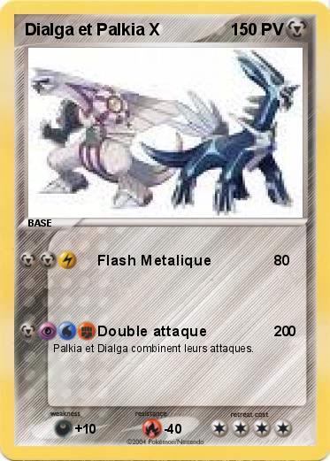 Pokemon Dialga et Palkia X