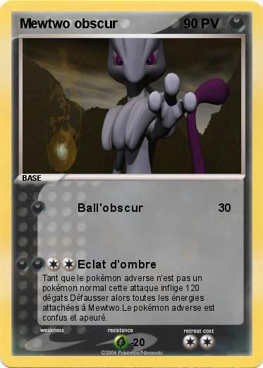 Pokemon Mewtwo obscur