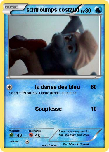 Pokemon schtroumps costaud