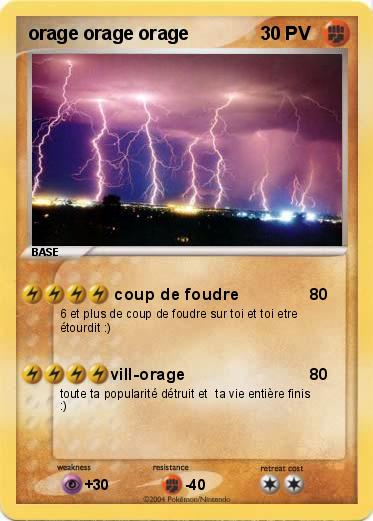 Pokemon orage orage orage