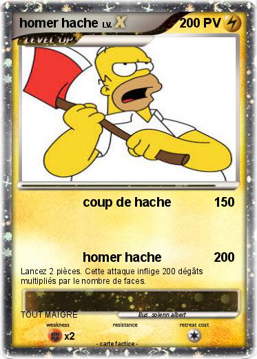 Pokemon homer hache