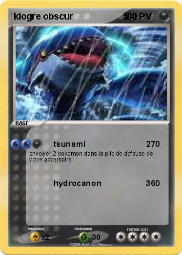 Pokemon kiogre obscur                    5