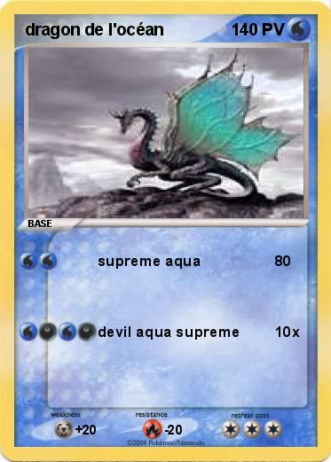 Pokemon dragon de l'océan