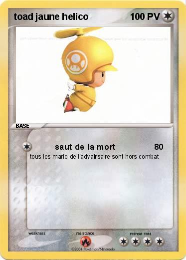 Pokemon toad jaune helico