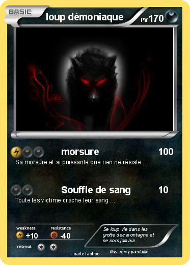 Pokemon loup démoniaque