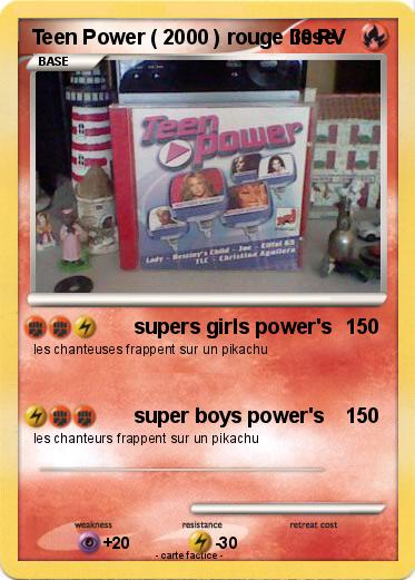 Pokemon Teen Power ( 2000 ) rouge lisse