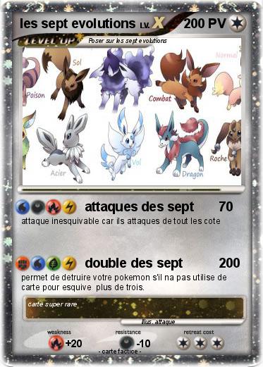 Pokemon les sept evolutions