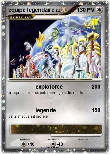 Pokemon equipe legendaire