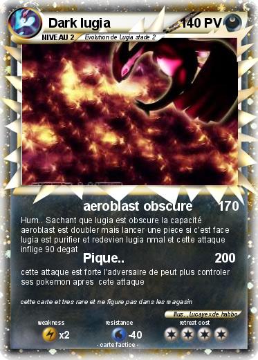 Pokemon Dark lugia