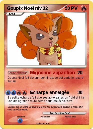 Pokemon Goupix Noël niv.22