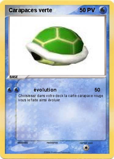 Pokemon Carapaces verte