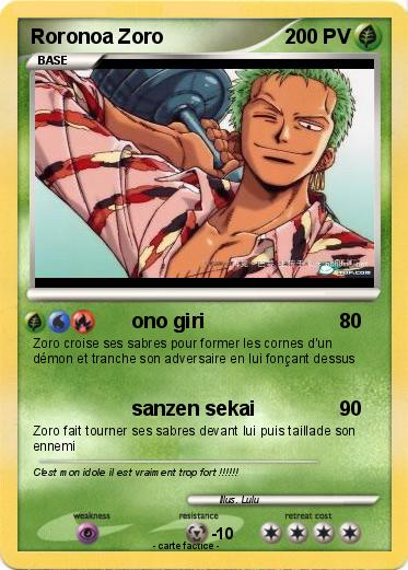 Pokemon Roronoa Zoro