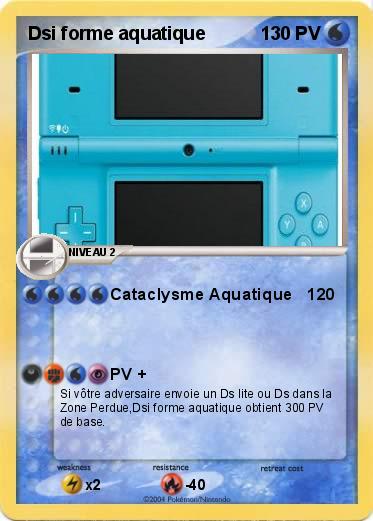 Pokemon Dsi forme aquatique