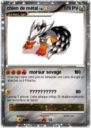 Pokemon chien de métal