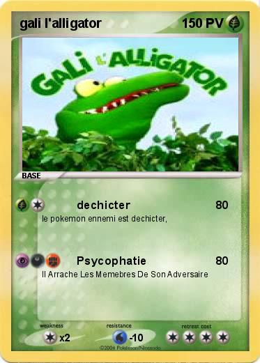 Pokemon gali l'alligator