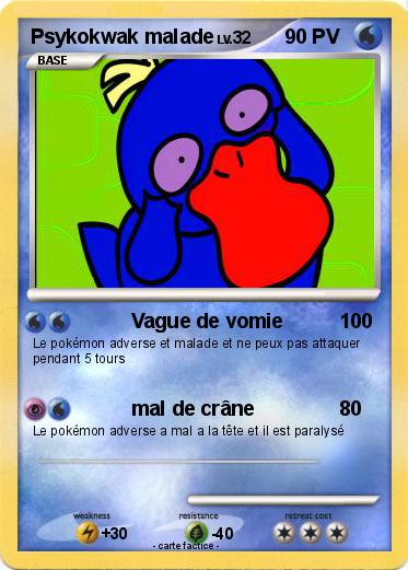 Pokemon Psykokwak malade