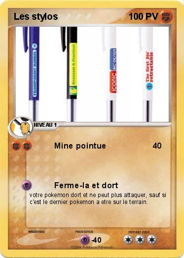 Pokemon Les stylos 