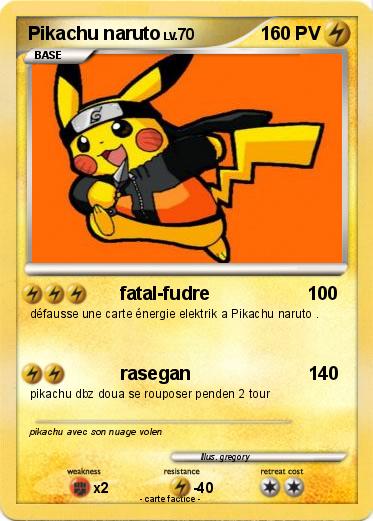 Pokemon Pikachu naruto