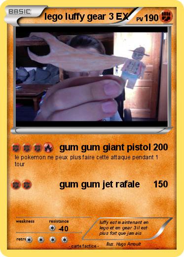 Pokemon lego luffy gear 3 EX