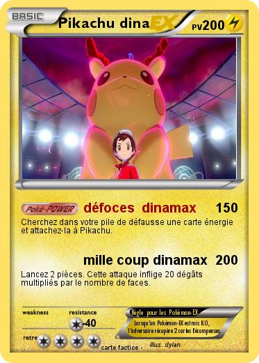 Pokemon Pikachu dina