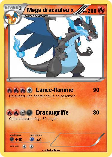 Pokemon Mega dracaufeu x