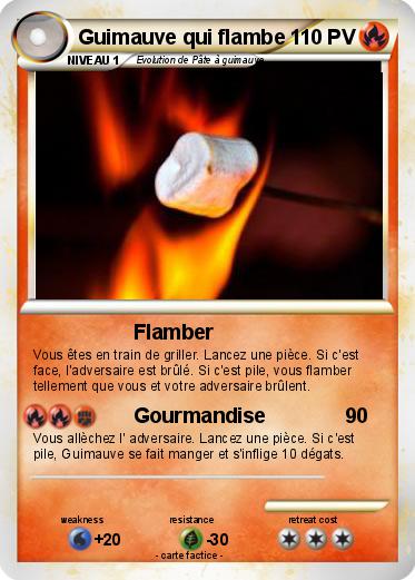 Pokemon Guimauve qui flambe
