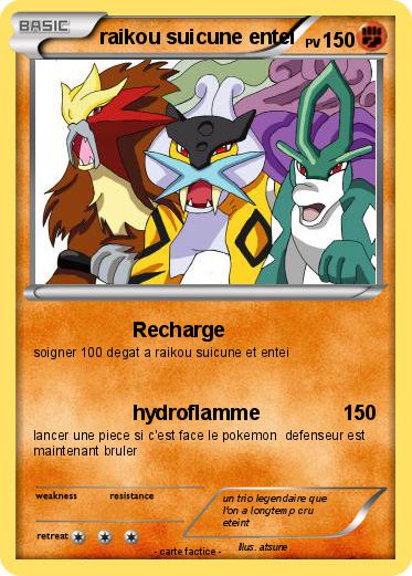 Pokemon raikou suicune entei