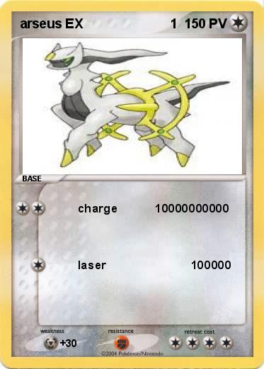 Pokemon arseus EX                        1               