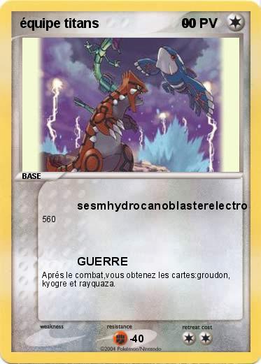 Pokemon équipe titans                       00