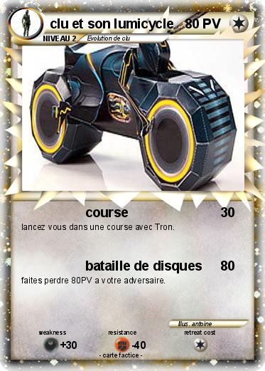 Pokemon clu et son lumicycle