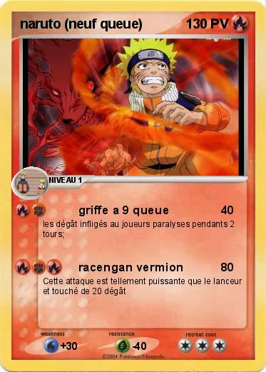Pokemon naruto (neuf queue)
