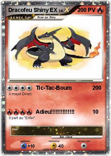 Pokemon Dracofeu Shiny EX