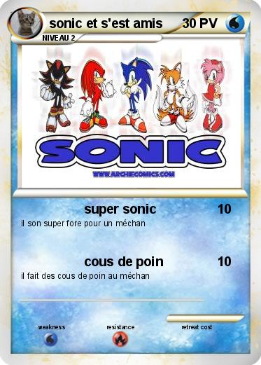 Pokemon sonic et s'est amis