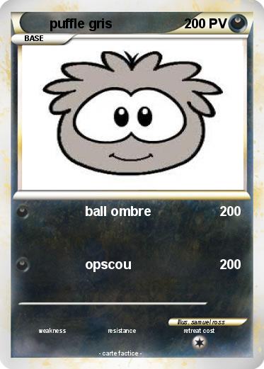 Pokemon puffle gris