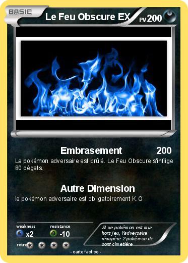Pokemon Le Feu Obscure EX