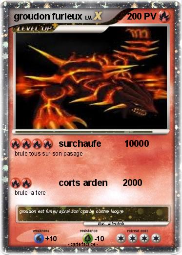 Pokemon groudon furieux