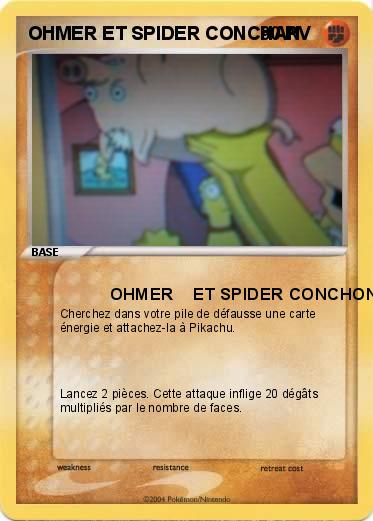 Pokemon OHMER ET SPIDER CONCHAN