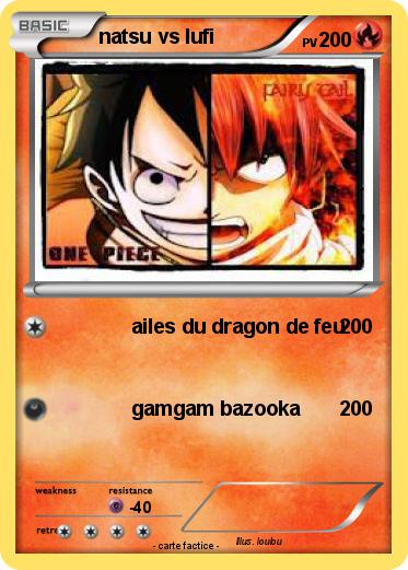 Pokemon natsu vs lufi