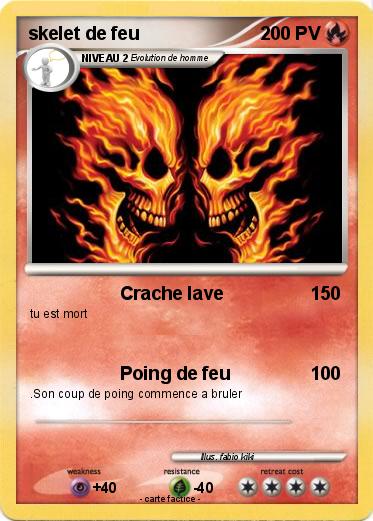 Pokemon skelet de feu