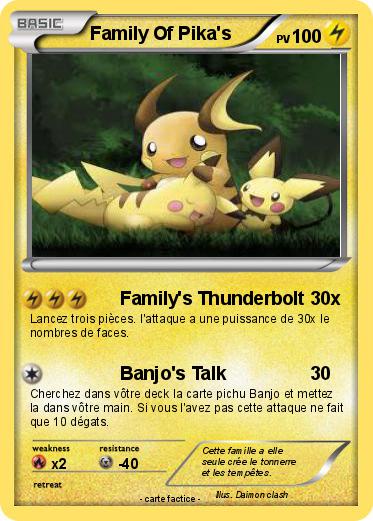 Pokemon Family Of Pika's