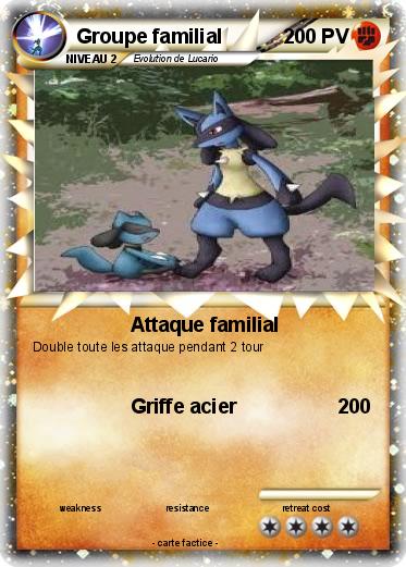 Pokemon Groupe familial