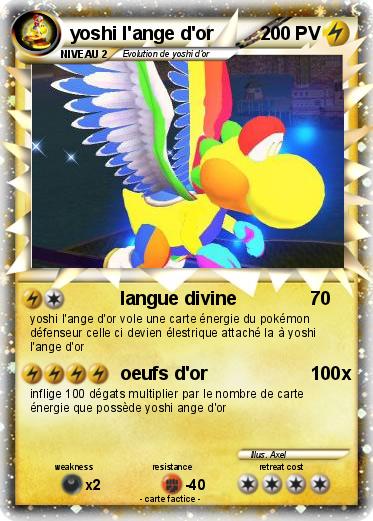 Pokemon yoshi l'ange d'or