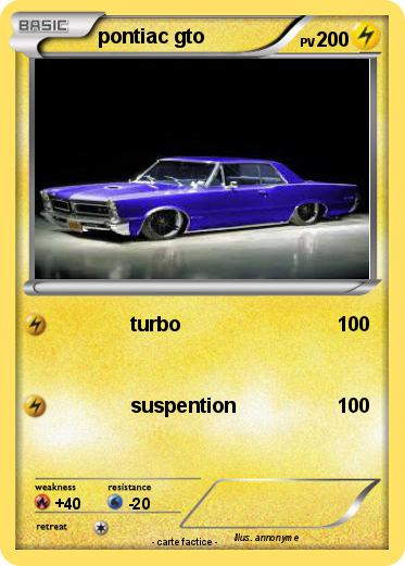 Pokemon pontiac gto