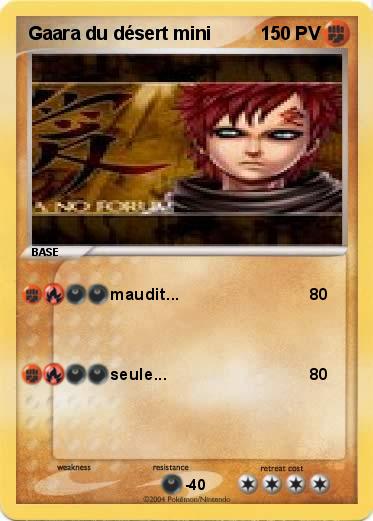Pokemon Gaara du désert mini