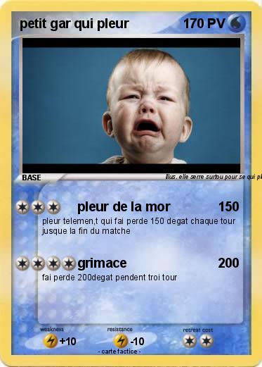 Pokemon petit gar qui pleur