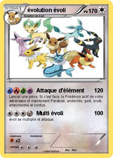 Pokemon évolution évoli