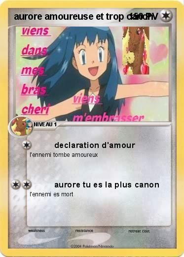 Pokemon aurore amoureuse et trop canon